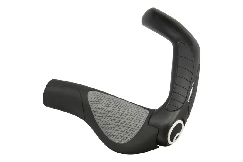 Ergon GP5 Grips - Lock-On Twistshift Small Black/ Gray Black/Gray