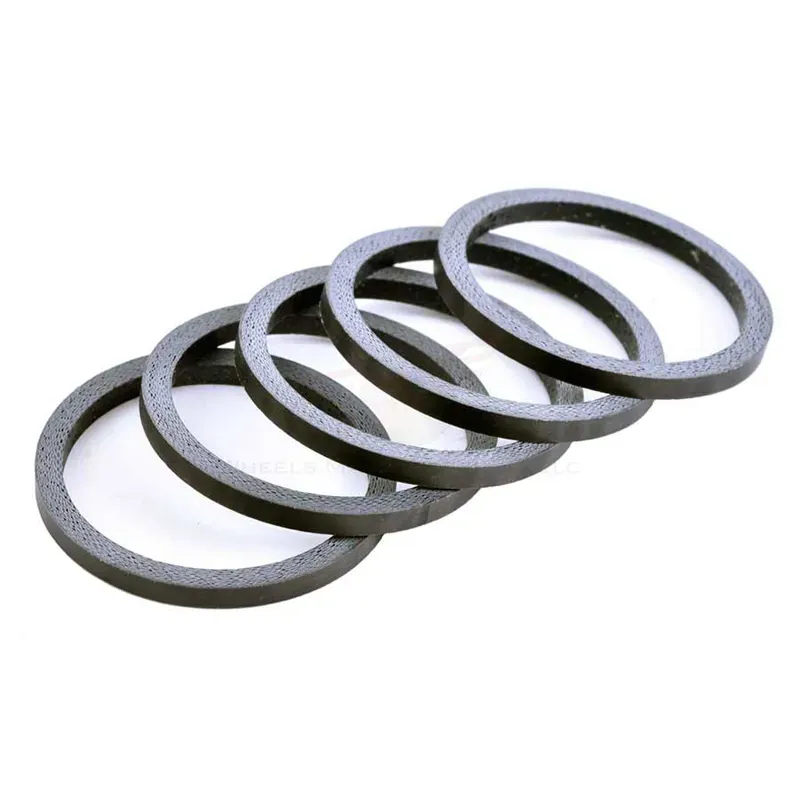 Wheels Manufacturing 1-1/8 2.5mm Carbon 5pcs Headset Spacers in Black