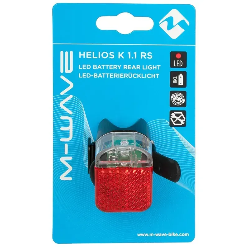 M-Wave Helios K 1.1 RS Rear Light In Black-1
