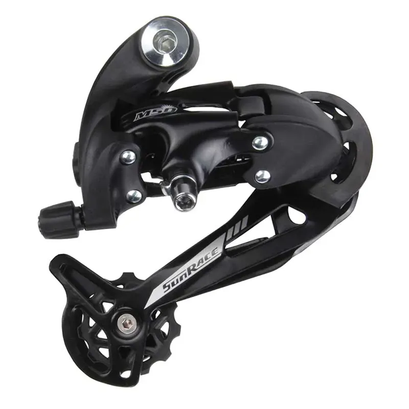 Sun Race RDM57 8-speed 11-34-tooth Rear Derailleur in Black
