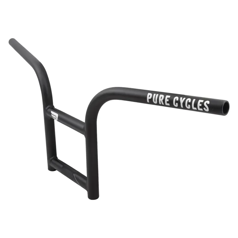 Pure Cycles eBike Box Riser Alloy Handlebars in Black-1