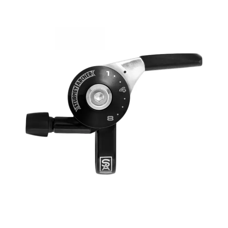 Sturmey Archer 8-speed 31.8mm RH Thumb Shifter w/ 1900mm Inner Cable in Black/Silver