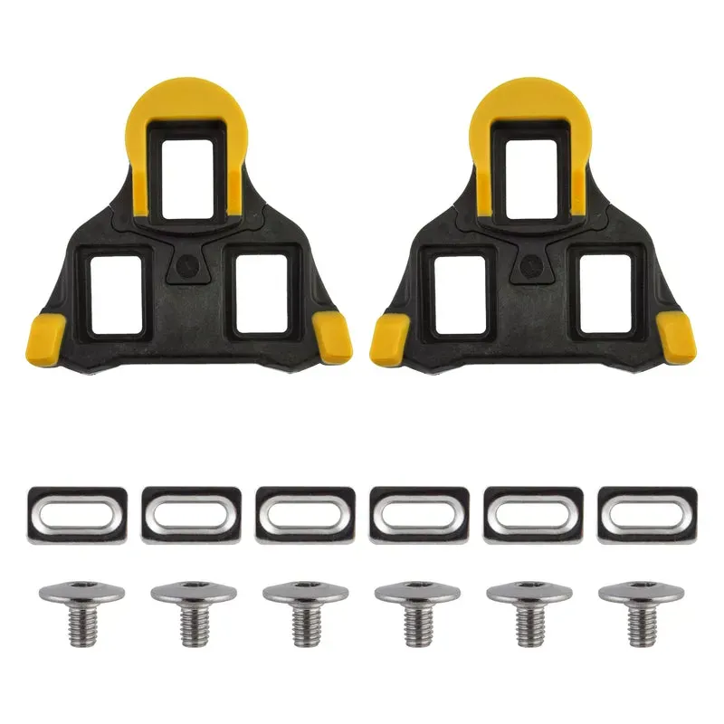 Origin8 SPD-SL 6d Split Float Pedal Cleats in Black/Yellow