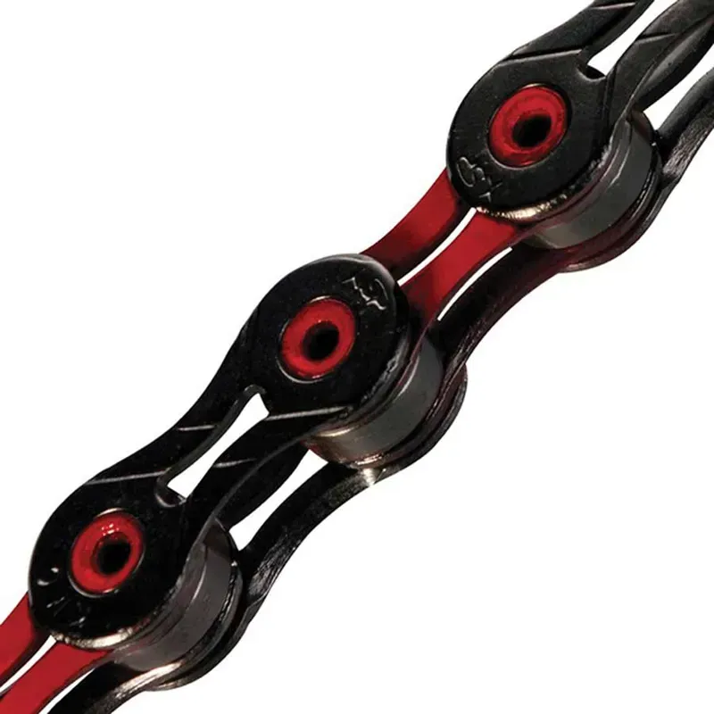 KMC X11SL DLC 11-speed 116-link Chain in Black/Red