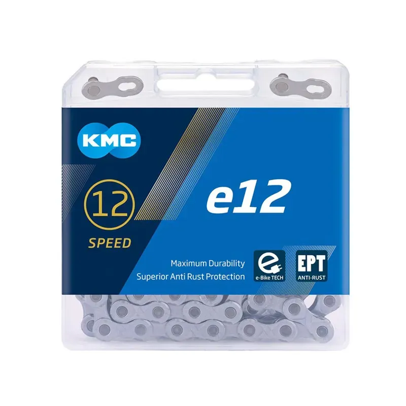 KMC e12 EPT x 136L Chain in Silver-1