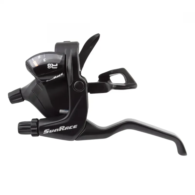 Sunrace STF803 3-speed LH Flat Bar Trigger/Brake in Black