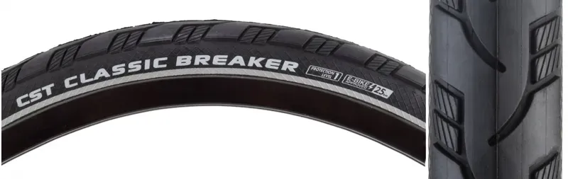 CST Premium Classic Breaker 26x3/8-inch Hybrid Wire Tire in Black