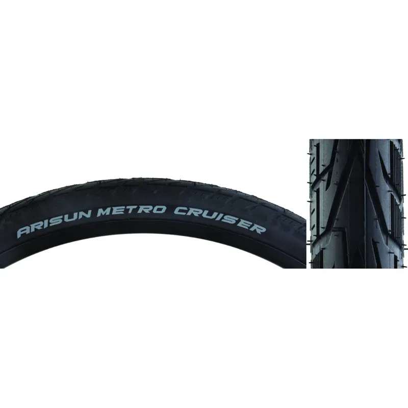 Arisun Metro Cruiser 30-tpi 700x32c Wire Tire in Black