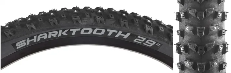 Arisun Sharktooth 29x2.8-inch 120-tpi 220-stud Folding Tire in Black