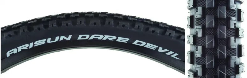 Arisun Dare Devil 20x2.2-inch 60-tpi Wire Tire in Black