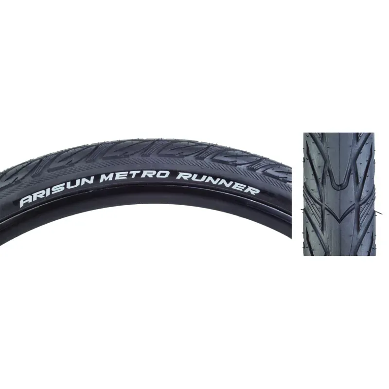 Arisun Metro Runner 27.5x1.75-inch 30-tpi Wire Tire in Black
