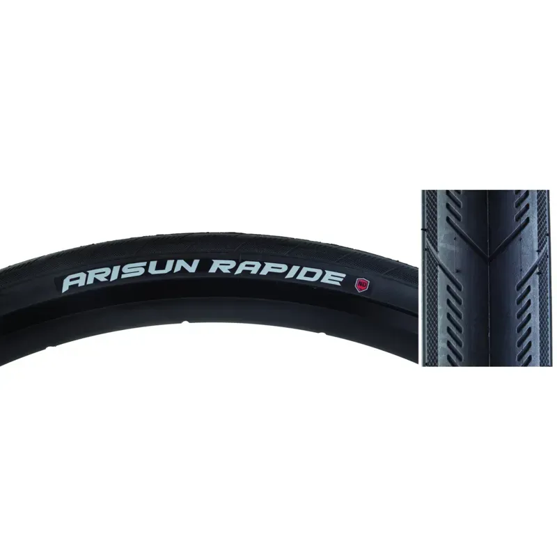 Arisun Rapide 700x32c 60-tpi Nylon Defense Folding Tire in Black