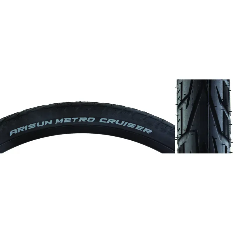 Arisun Metro Cruiser 30-tpi 700x45c Wire Tire in Black