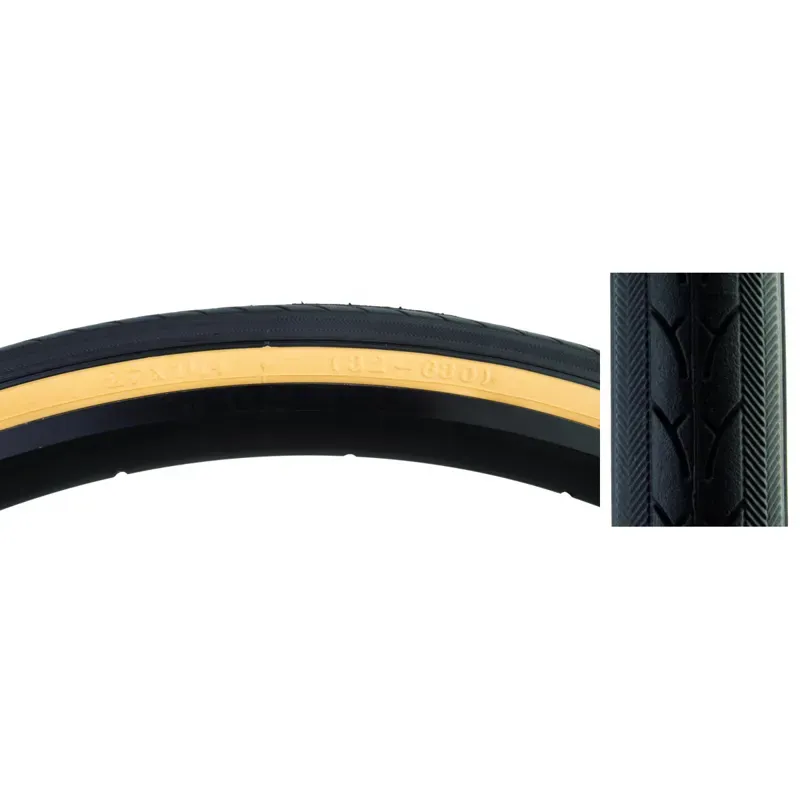 Sunlite Urban V44 Fold-CB/30 100-psi 27x1 1/4-inch Tire in Black