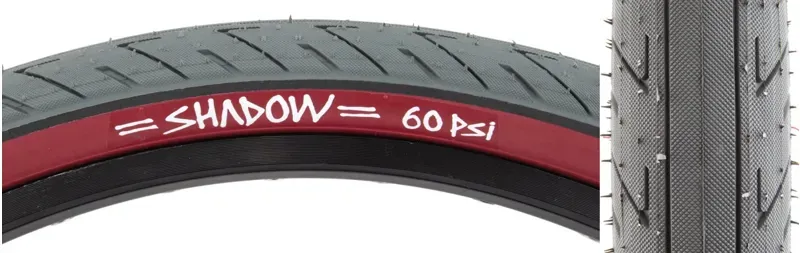 The Shadow Conspiracy Strada Nuova Wire Tire 20x2.3-inch in Gray/Red