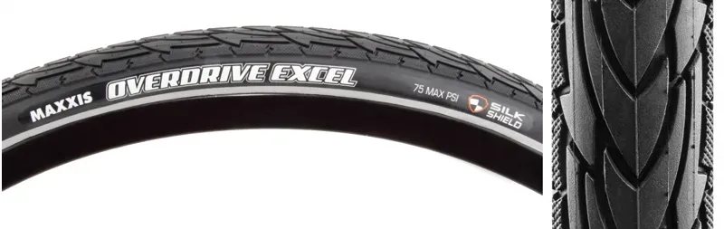 Maxxis Overdrive Excel Wired 60 SS 700x47 Tire in Black