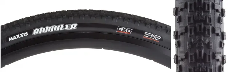 Maxxis Max Rambler 60DC EXO 700x50mm Folding TLR Tire in Black