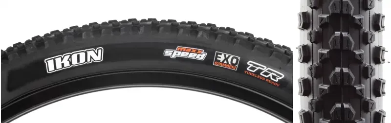 Maxxis Ikon 27.5x2.2-inch 120 MSPD EXO TR Folding Tire in Black