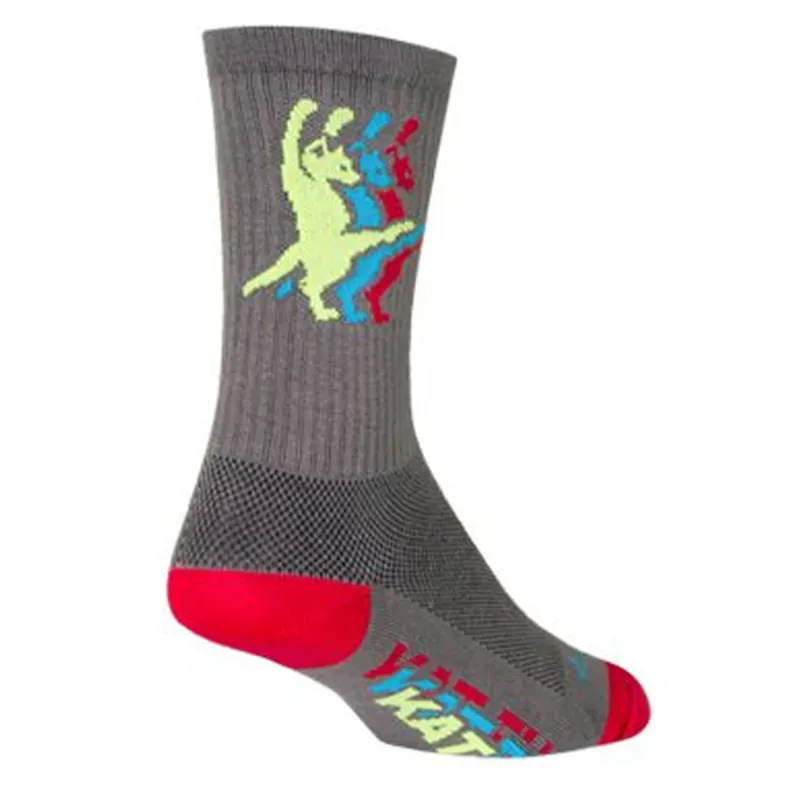 Sockguy Kat-Fu Crew Socks in Gray