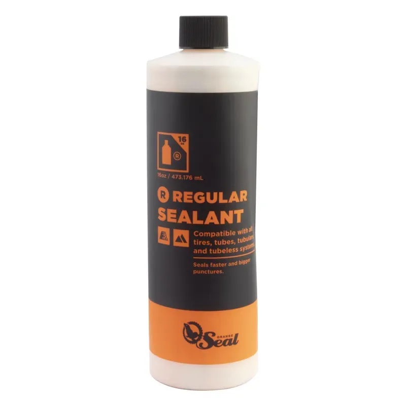 Orange Seal Regular 16oz Tire/Tube Sealant in Black/Orange