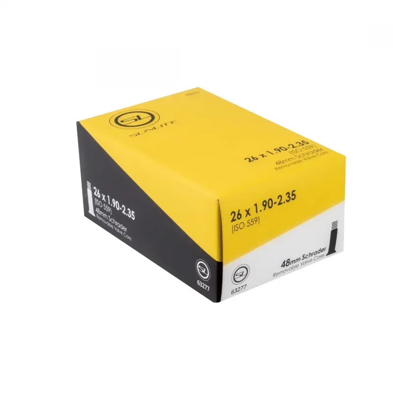 Sunlite Schrader Valve Inner Tube - 51mm 26x1.90-2.35-inch