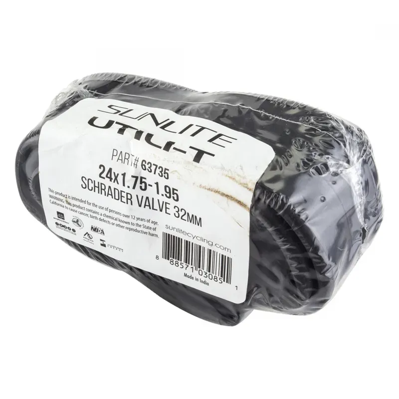Sunlite Utili-T 50-box Schrader Valve Inner Tubes - 38mm 24x1.75-1.95