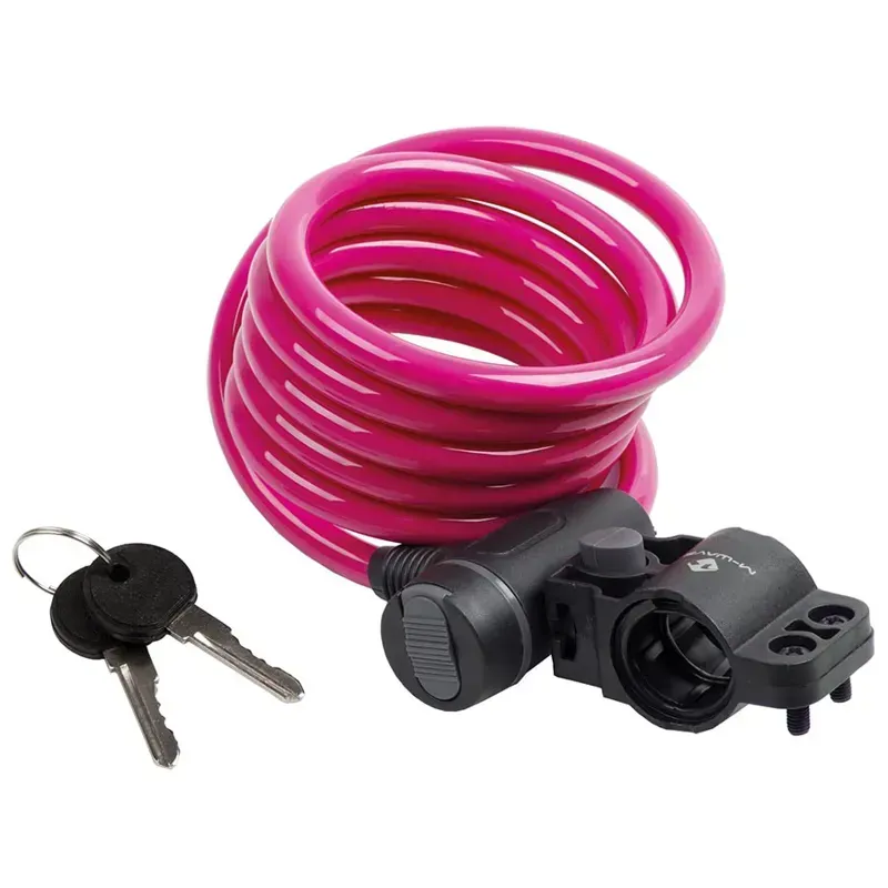 M-Wave S 10.18 Spiral Cable Lock In Pink