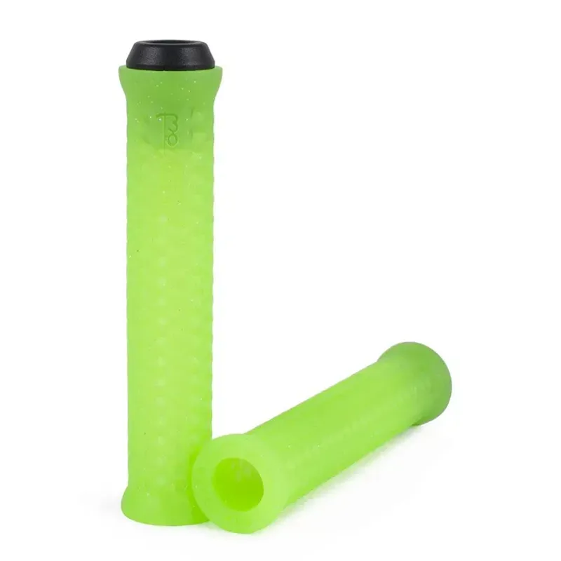 The Shadow Conspiracy Maya DCR 160mm Flangeless BMX Grips in Galaxy Green