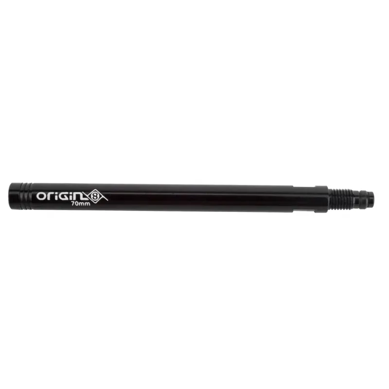 Origin8 Integrated 70mm Presta Valve Extension Pair in Black