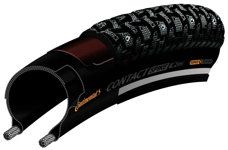 Continental CONTACT Spike 120 Tire 700x32c Cl. Wire in Black/Reflex-1