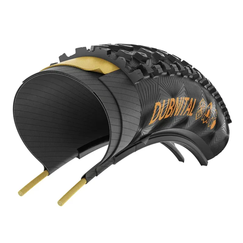 Continental Dubnital Race Grip 29x2.40-inch Fld. Tire in Black/Trans.-3