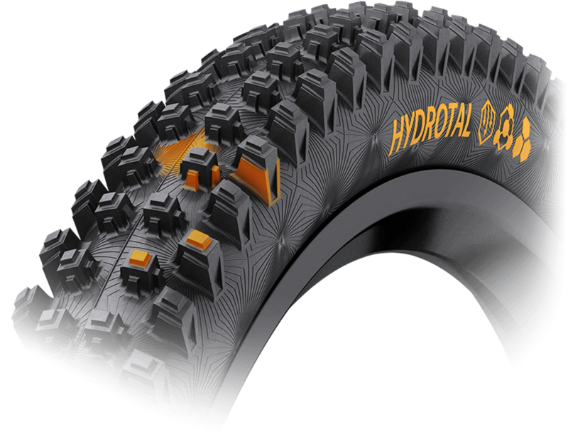 Continental Hydrotal Tire - 27.5 X 2.40 Tubeless Folding Black Super Soft Downhill Casing E25 Black 27.5 x 2.40-2