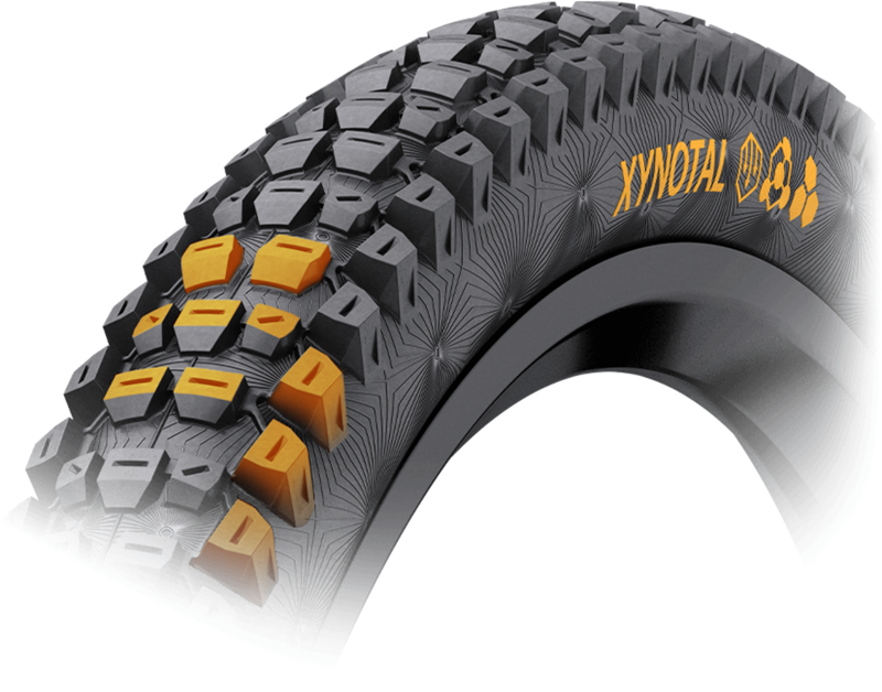 Continental Xynotal Tire - 27.5 X 2.40 Tubeless Folding Black Soft Downhill Casing E25 Black 27.5 x 2.40-2
