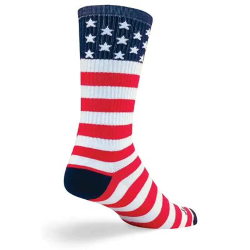 SockGuy USA Flag Socks in Red