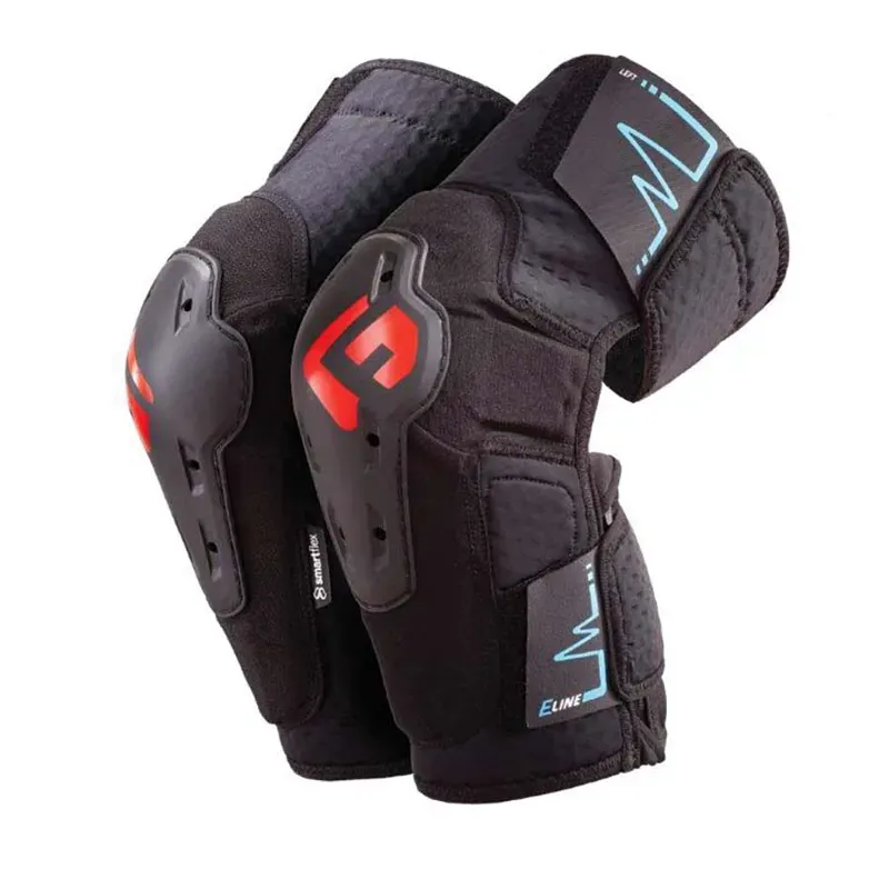 G-Form E-Line Mountain Bike Knee Guards in Black/Black