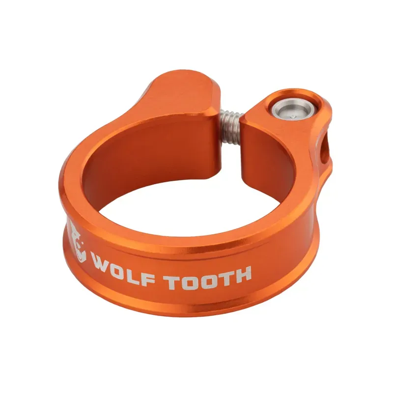 Wolf Tooth Seatpost Clamp - 34.9mm Bolt-On Orange