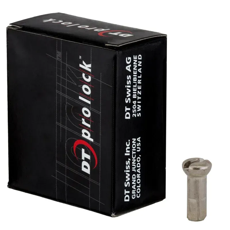 DT Swiss ProLock ProHead Brass 14g 12mm Spoke Nipples 100-box-1