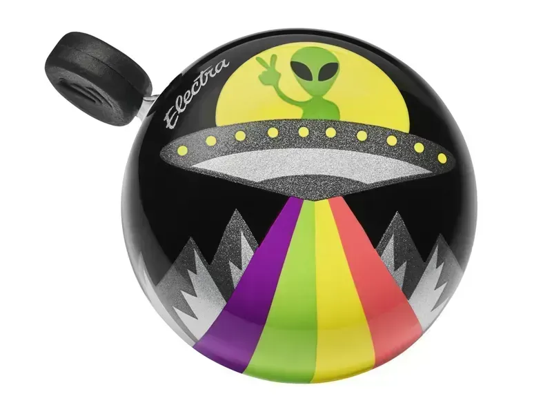 Electra Domed Ringer Peace Outta This World Bike Bell in Black