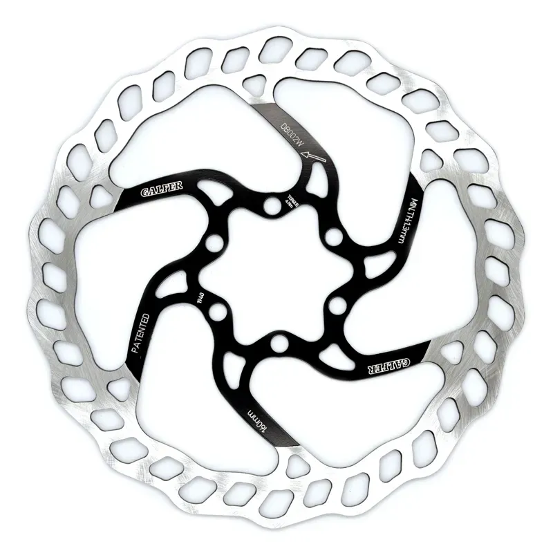 Galfer 6-bolt 1.8mm 160mm Wave Brake Rotor in Black/Silver