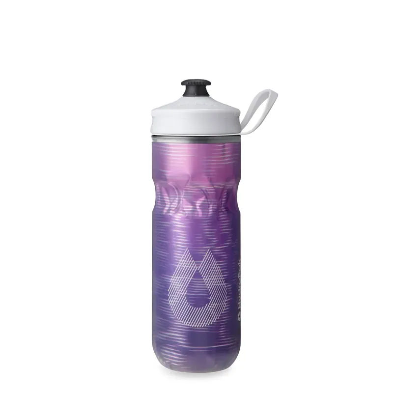 Hydrapak Polar Sport Pulse Insulated Water Bottle 20oz in Purple