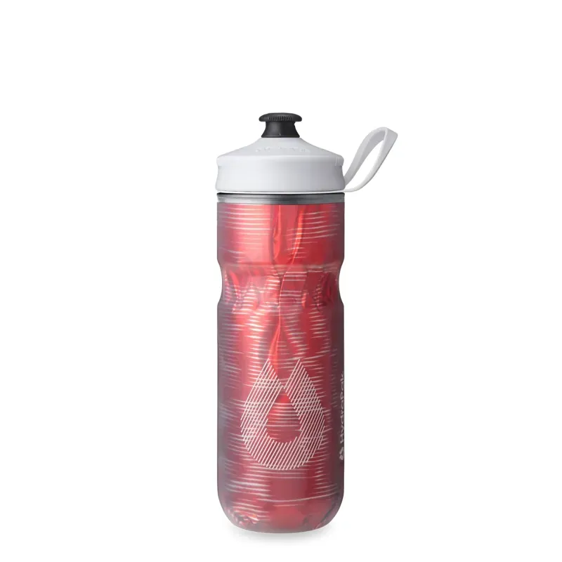 Hydrapak Polar Sport Pulse Insulated Water Bottle 20oz in Red