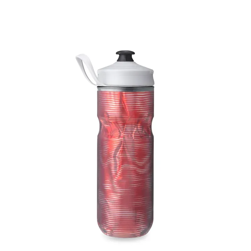 Hydrapak Polar Sport Pulse Insulated Water Bottle 20oz in Red-1