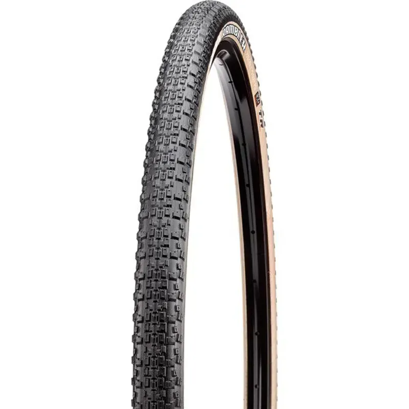 Maxxis Rambler Tire - 700 X 40 Tubeless Folding Black/Dark Tan Dual EXO Black/Dark Tan 700 x 40-2