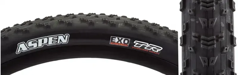 Maxxis Aspen 29x2.25-inch Fold 170 MSPD EXO TR Tire in Black-2