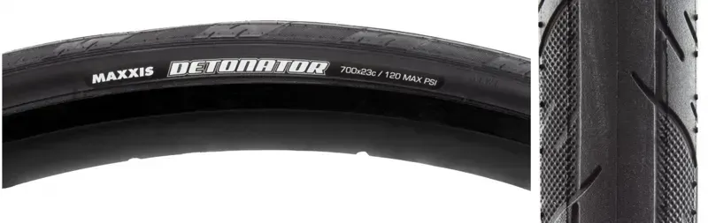 Maxxis Detonator 700x23c Wire Clincher Tire in Black-2