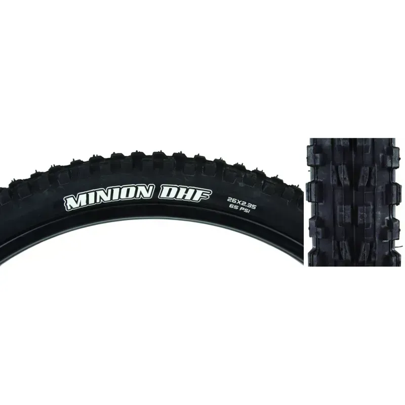 Maxxis Minion DHF 26x2.35-inch Folding Tire in Black-1