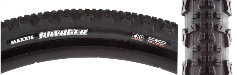 Maxxis Ravager 700x45mm EXO TR Folding Tire in Black-3