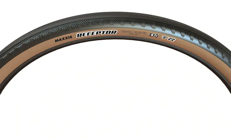 Maxxis Receptor Tire - 650b X 47 Tubeless Folding Black/Dark Tan Dual EXO Black/Dark Tan 650b x 47-1