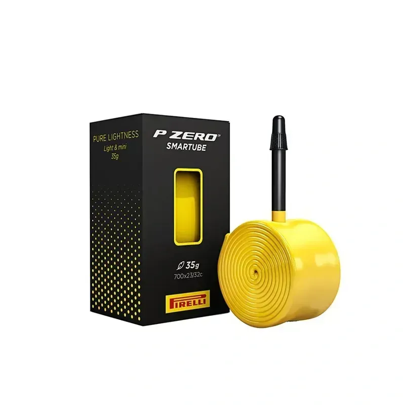 Pirelli P ZERO SmarTUBE EVO 700c 60mm Presta Valve Tube in Yellow-1