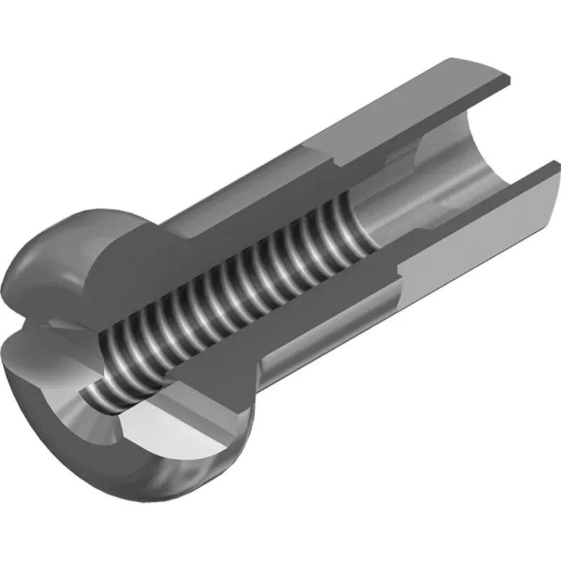 SPOKE NIPPLE DT BRASS 2.0x16mm PROLOCK SK Bxof100 Silver box of 100
